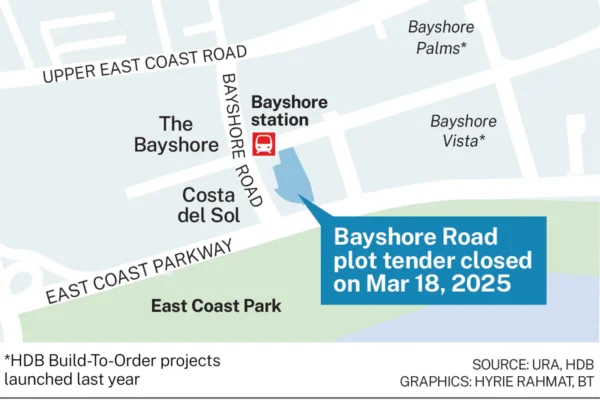 SingHaiyi JV tops 8 bids for Bayshore plot with S1388 psf ppr offer